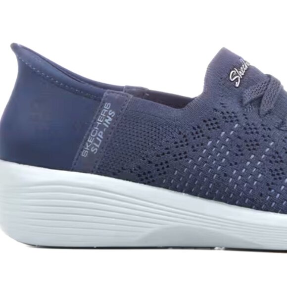 SKECHERS Hands-Free Slip-ins NEW in Box - Navy w/light gray outsole - Size 8 Med - Picture 13 of 16